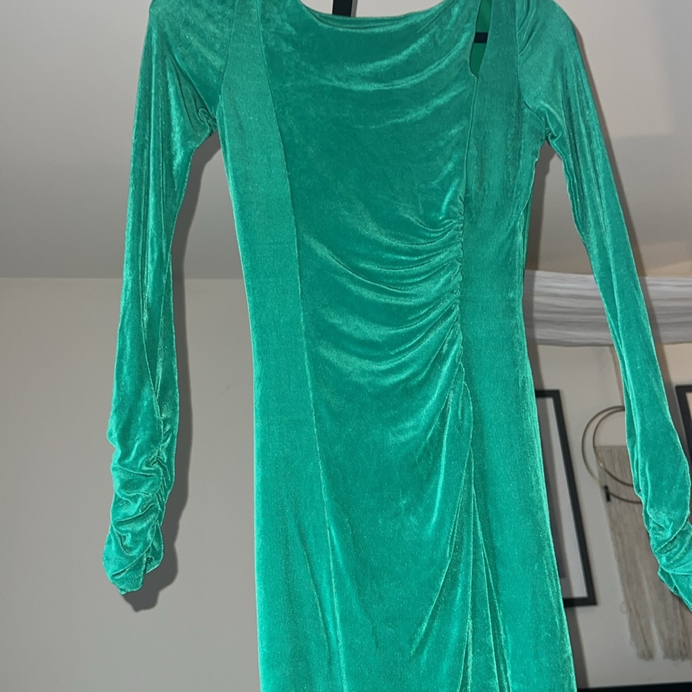 Money green bodycon dress